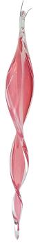 Glaszapfen (transp.-rosa-weiß)